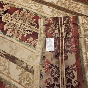 Elegant Burgundy and Gold Tapestry by Home Expression /JC Penny
